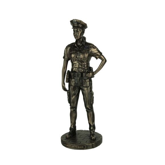 Police Woman To Protect and Serve Police Officer Tribute Statue